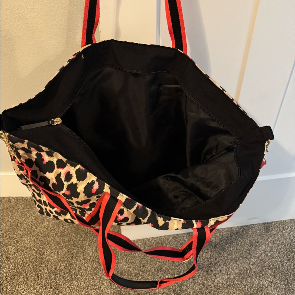 Victoria's Secret Leopard Print Tote Bag - Black and Pink - Picture 4 of 5
